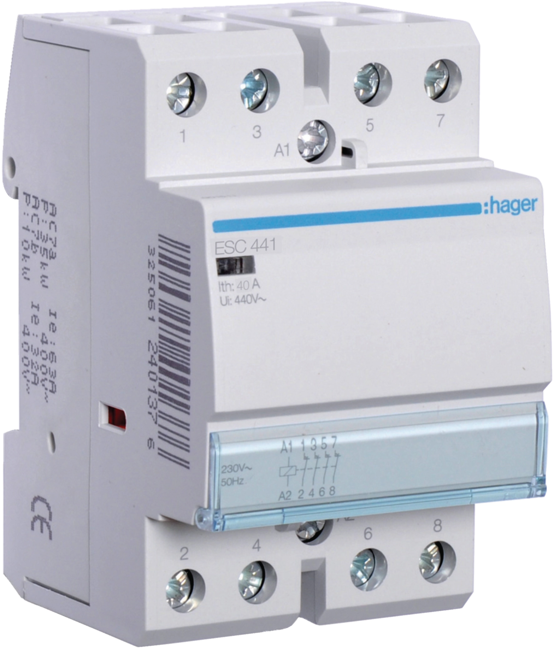 Контактор Hager 40A, 4NC, 230V (ESC441)