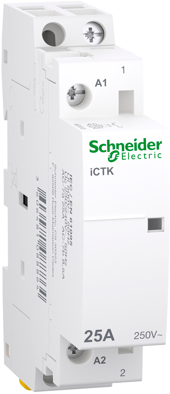 Контактор Schneider Electric Acti9 iCTK, 25A, 1 NO, 250 В, coil 230-240V (A9C40125)