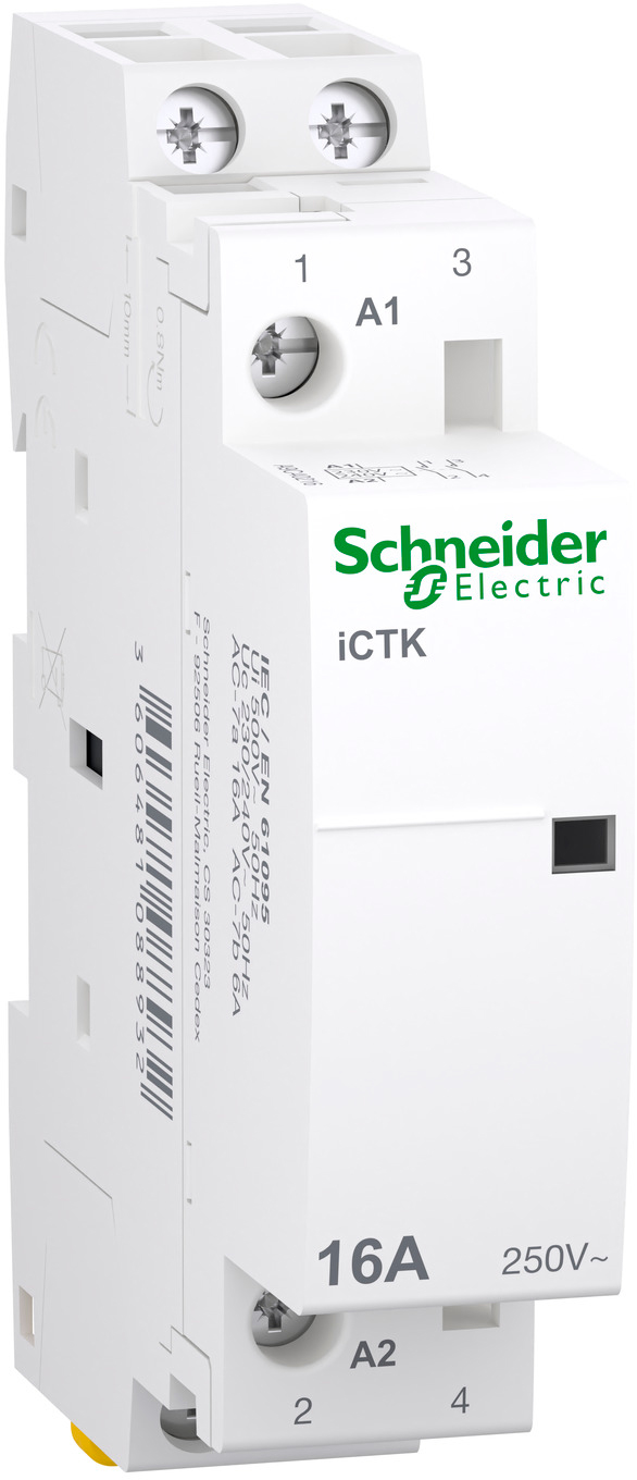 Контактор Schneider Electric Acti9 iCTK, 16A, 2 NO, 250 В, coil 230-240V (A9C40216)