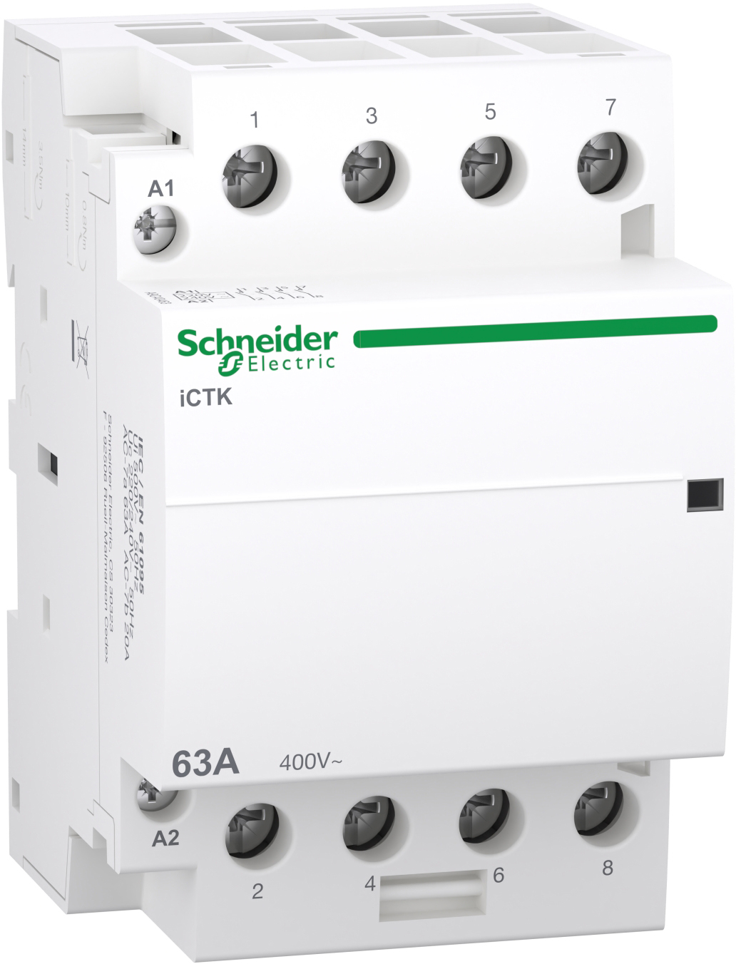 Контактор Schneider Electric Acti9 iCTK, 63A, 4 NO, 400 В, coil 230-240V (A9C40463)