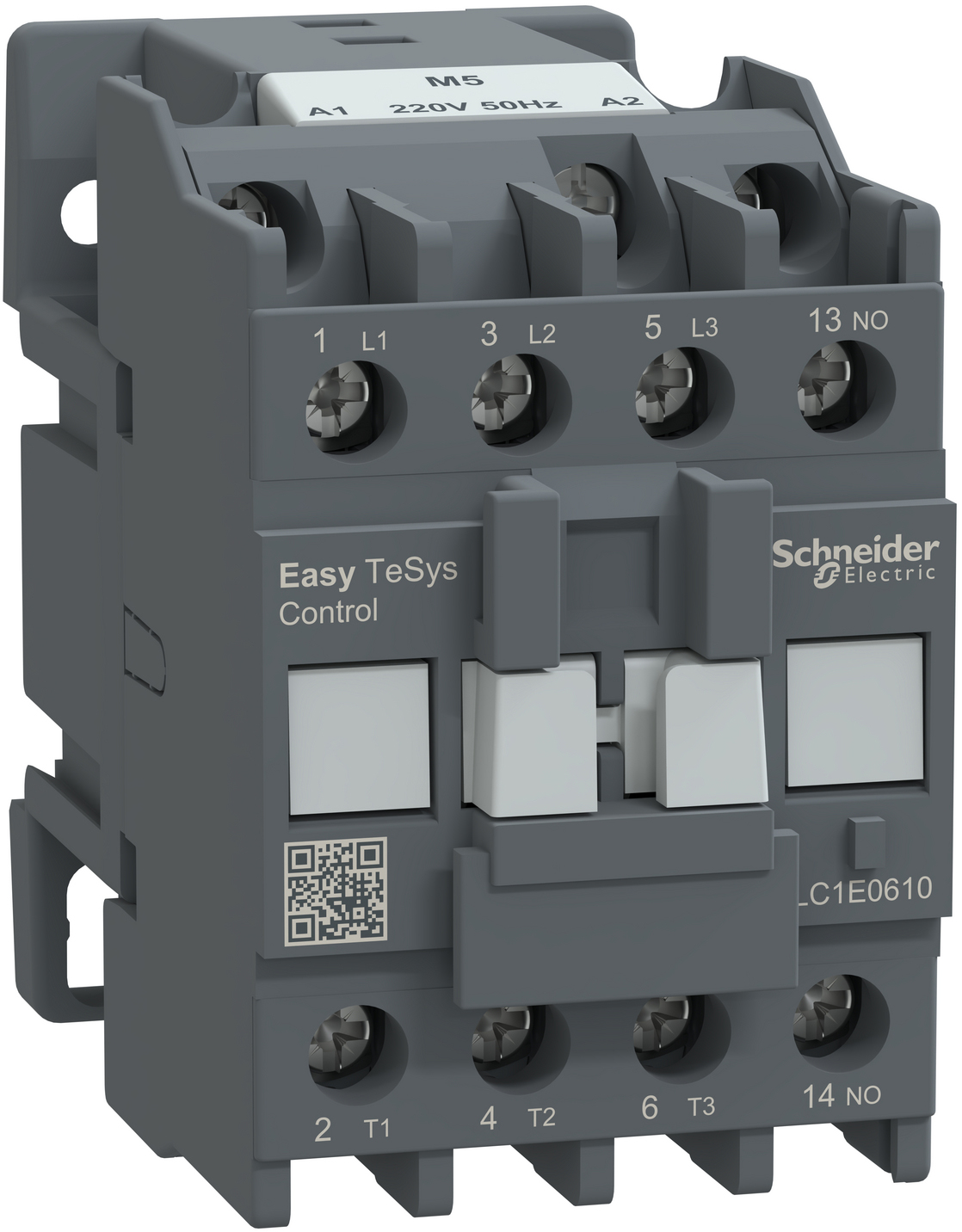 Контактор Schneider Electric 3Р Е 1NO 6А АС3 ~220V 50Hz (LC1E0610M5)