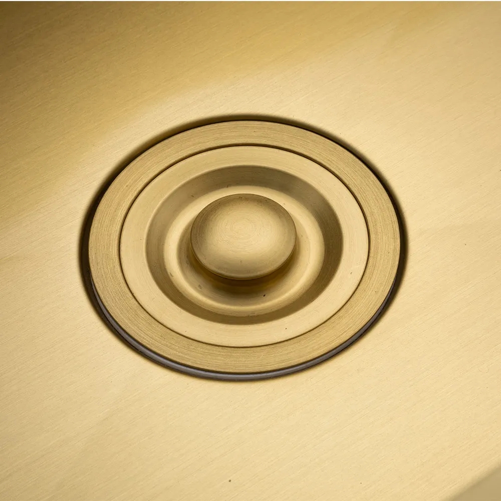 Кухонная мойка Gappo GS 6050-3 600x500 мм сифон+коландер, золото PVD инструкция - изображение 6