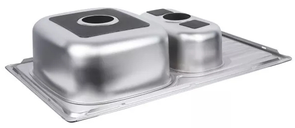 продаємо Wezer 7850(08) 780x500x180 мм, 2 чаши + сифон, Satin в Україні - фото 4