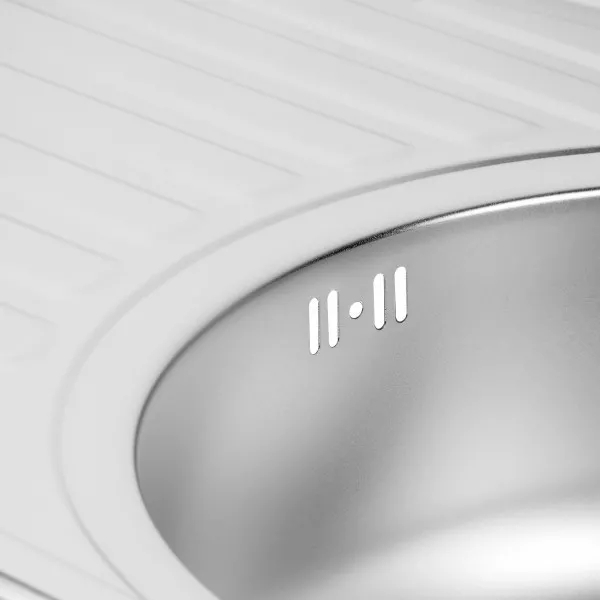 Кухонна мийка Wezer 7750(06) 770x500x160 мм, сифон, Satin відгуки - зображення 5