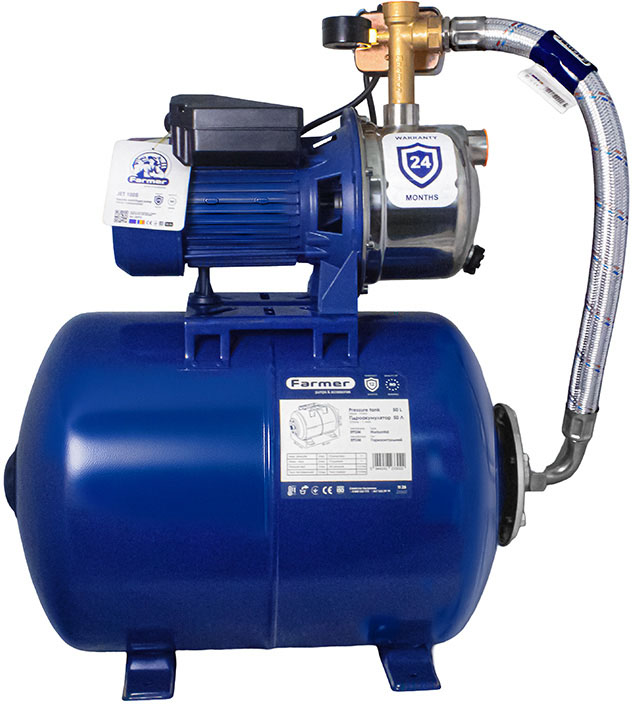 Насос Farmer Jet 100S (1.1 кВт/50 л сталь) (26382)