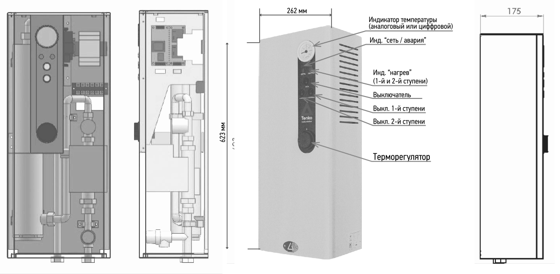 Tenko Стандарт 4,5 230/400 Габаритні розміри