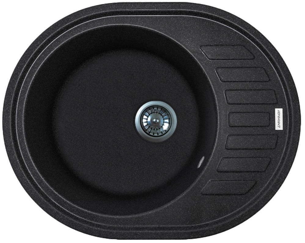 Кухонная мойка Adamant Ovum 615x495x200мм черный (1824296100403)
