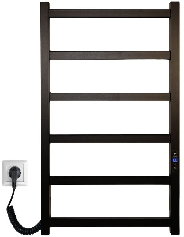 Полотенцесушитель Carino Flavia 790x490 Black Matte (FL7937DBM) цена 4684 грн - фотография 2