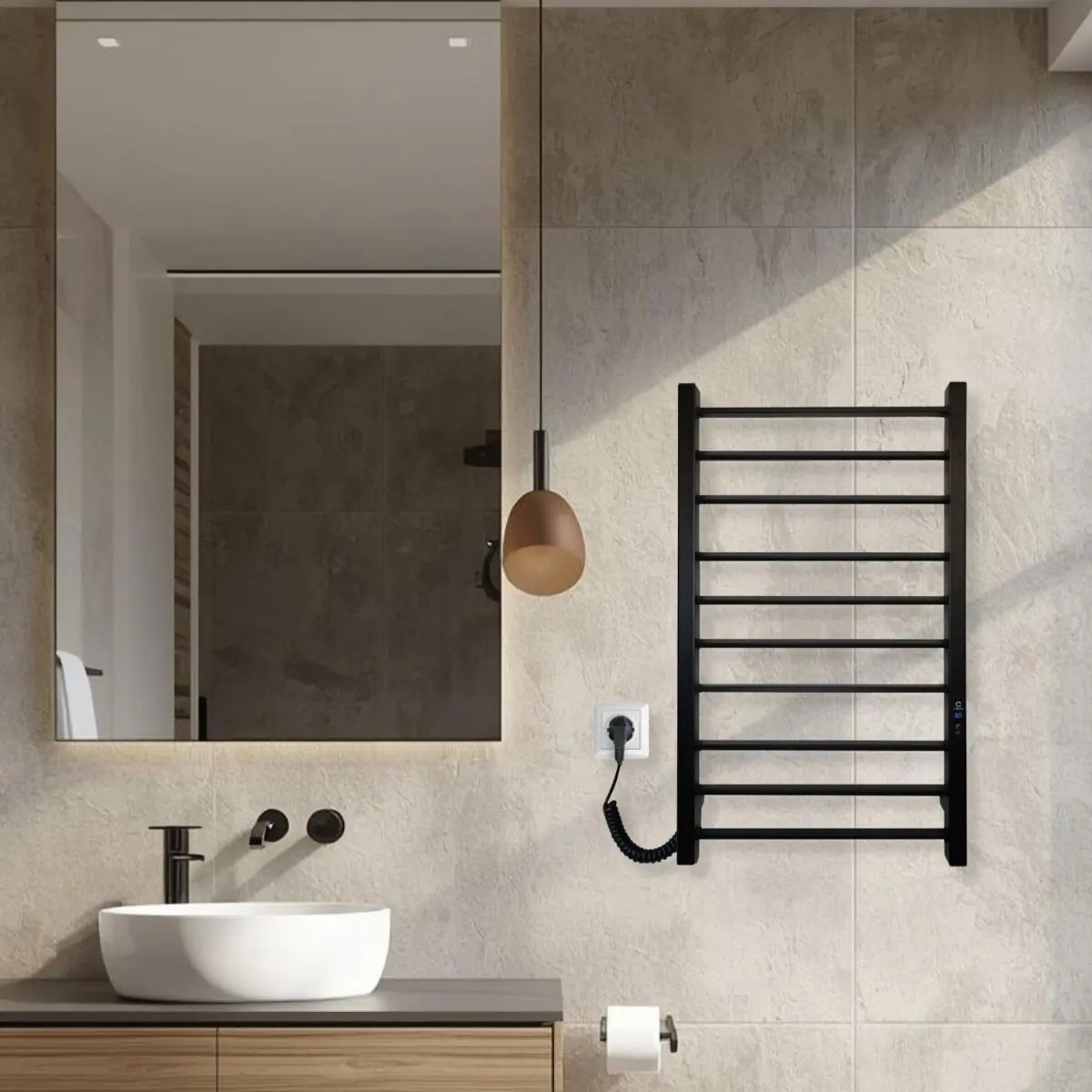 Полотенцесушитель Carino Magro 790x490 Black Matte (MG7949DBM) инструкция - изображение 6