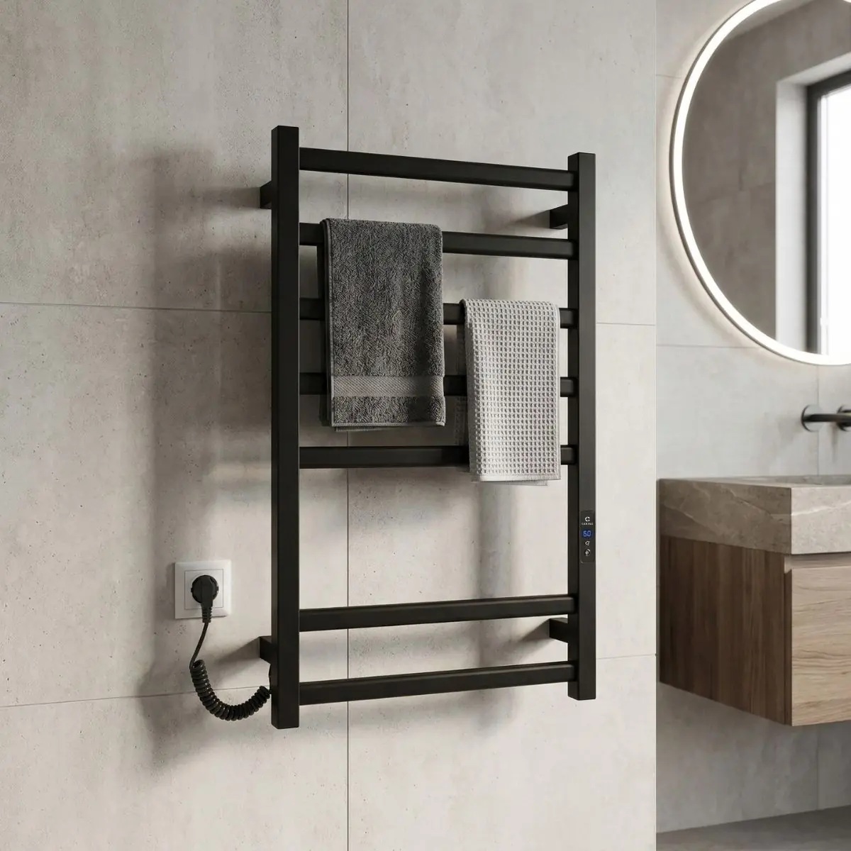 Полотенцесушитель Carino Alba 790x490 Black Matte (AL7949DBM) инструкция - изображение 6