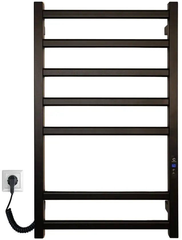 Полотенцесушитель Carino Alba 790x490 Black Matte (AL7949DBM) цена 4994 грн - фотография 2