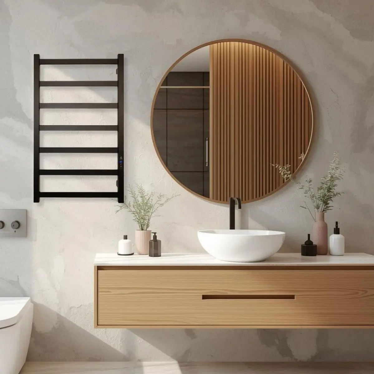 Полотенцесушитель Carino Luna 790x490 Black Matte (LN7949DBM) характеристики - фотография 7