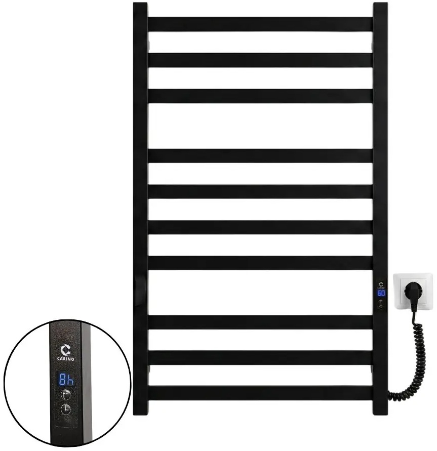 Полотенцесушитель Carino Ricardo 790x490 Black Matte (R7949DBM)