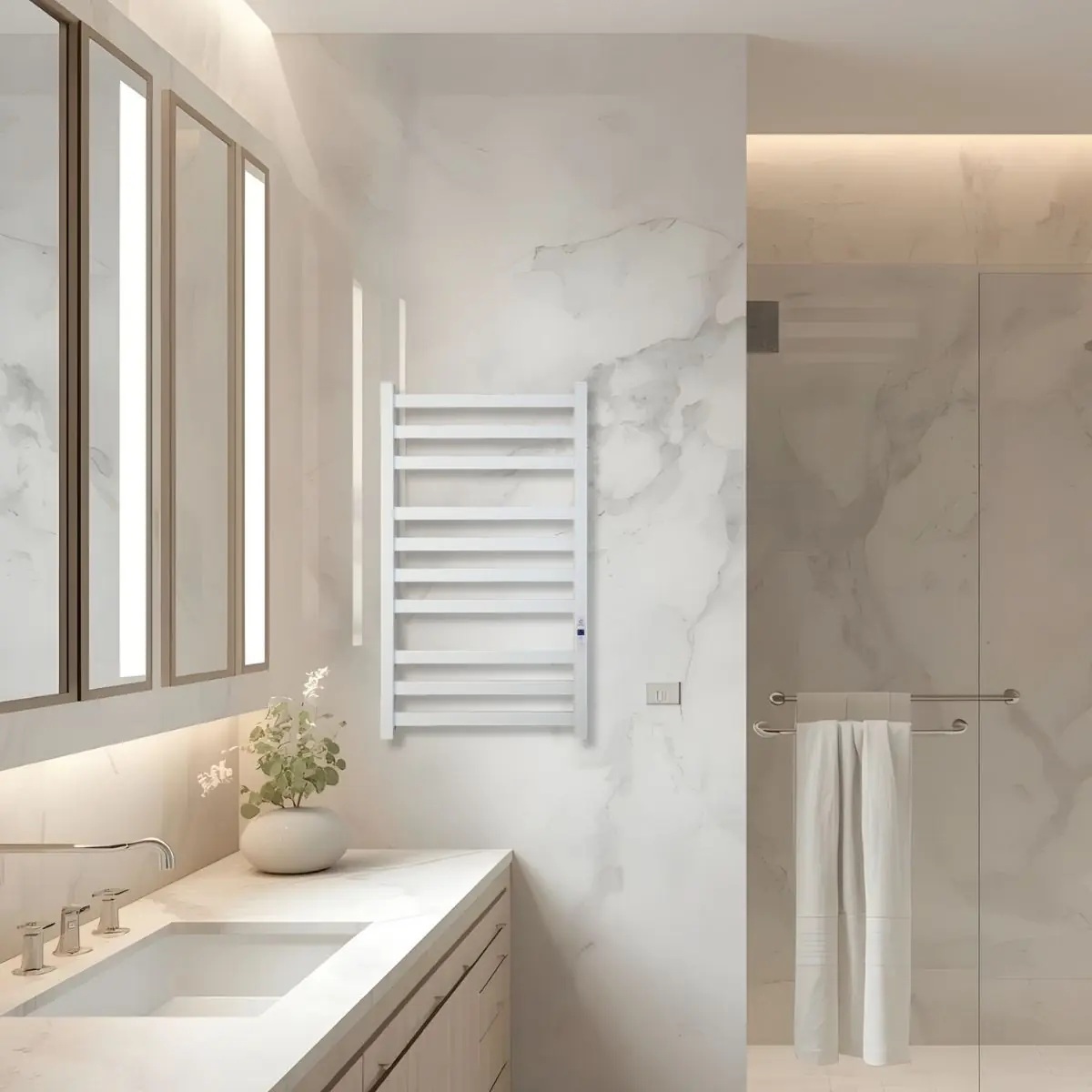 Полотенцесушитель Carino Ricardo 790x490 White Matte (R7949DWM) характеристики - фотография 7