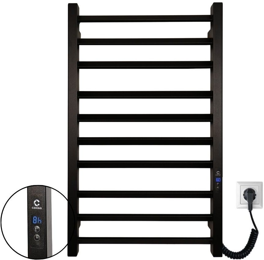 Рушникосушка Carino Rosa 790x490 Black Matte (RO7949DBM)