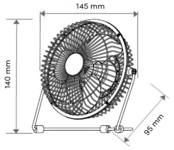 Volteno VO0659 Габаритні розміри