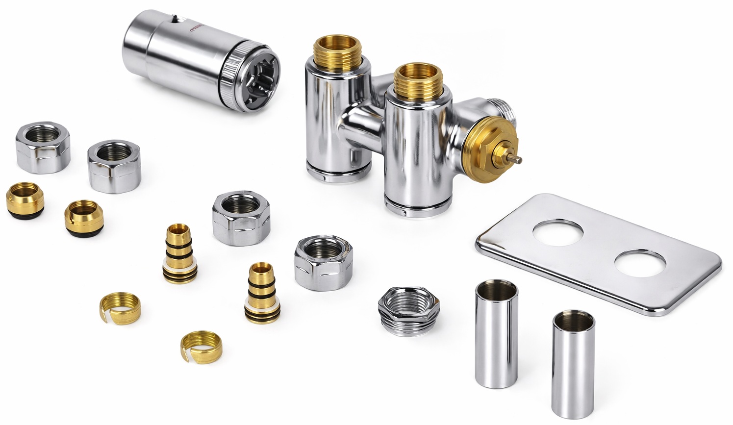 Набір трьохосьовий термостатичний Terma Integra Duo All in One, правий хром (TGETIDUOPKCRO)