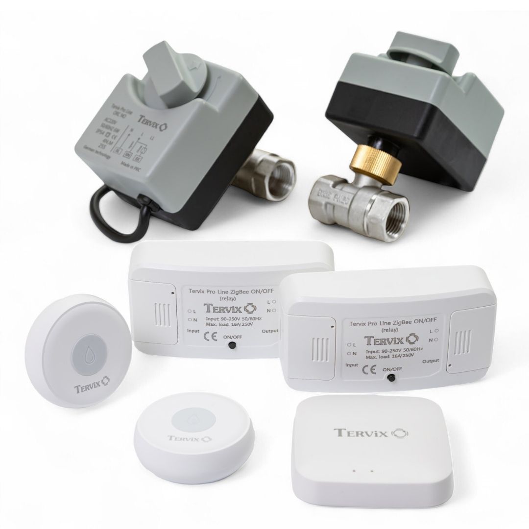 Система защиты от потопа Tervix ZigBee Water Stop на 2 трубы 3/4" (4922612-1)