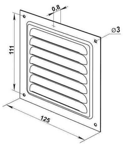 Вентс МВМ 125с А Габаритні розміри