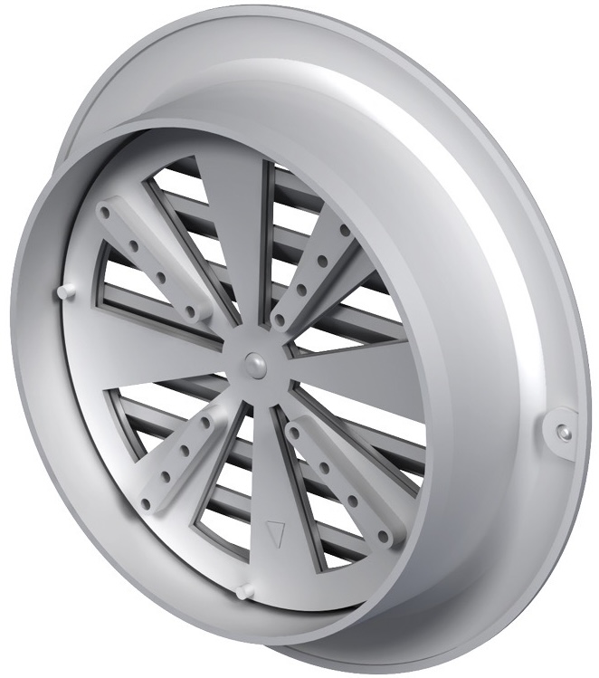 Решітка вентиляційна Вентс МВ 125 бВР сіра ціна 187 грн - фотографія 2