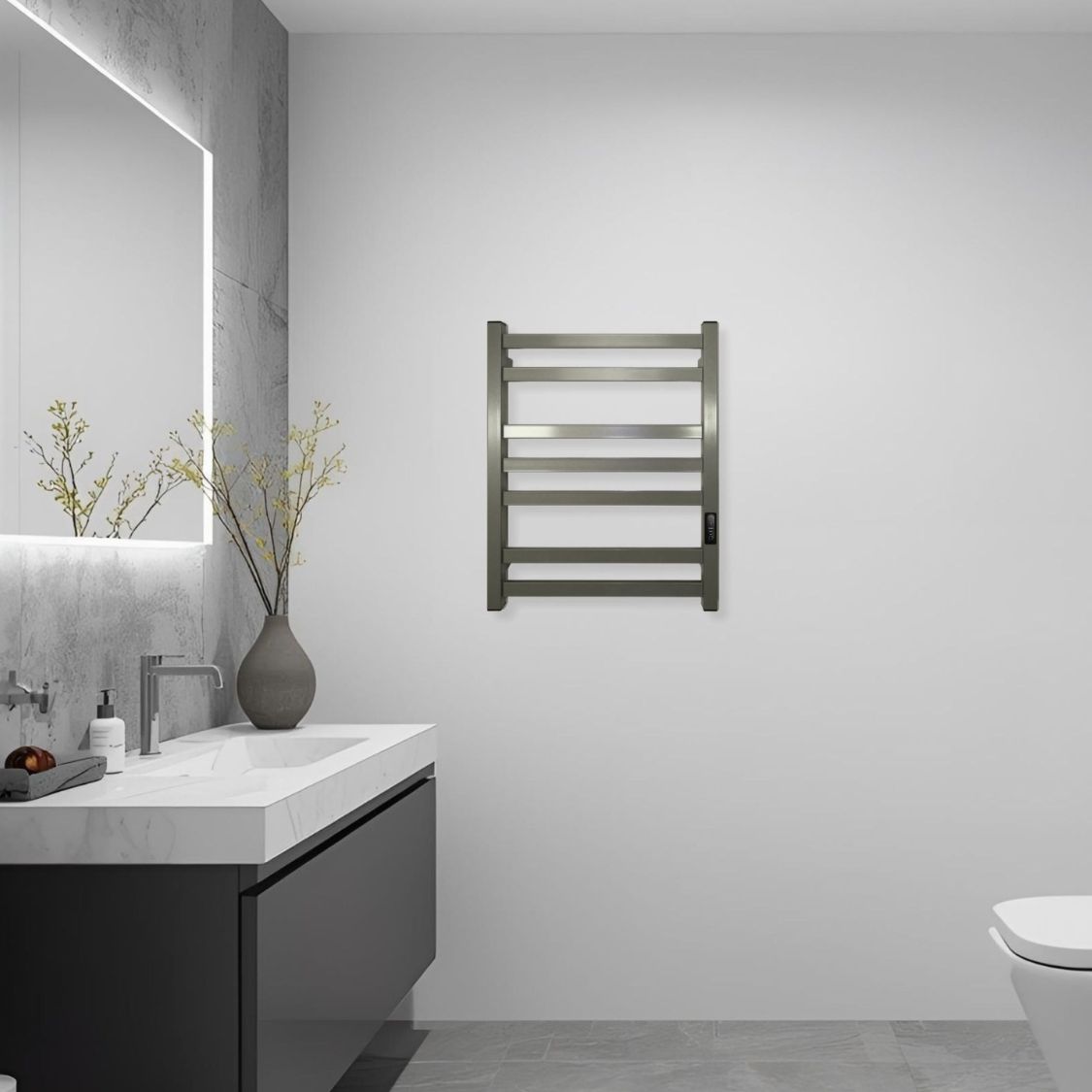 Рушникосушка Carino Ricardo 590x490 Metallic gray (R5949FGG) інструкція - зображення 6