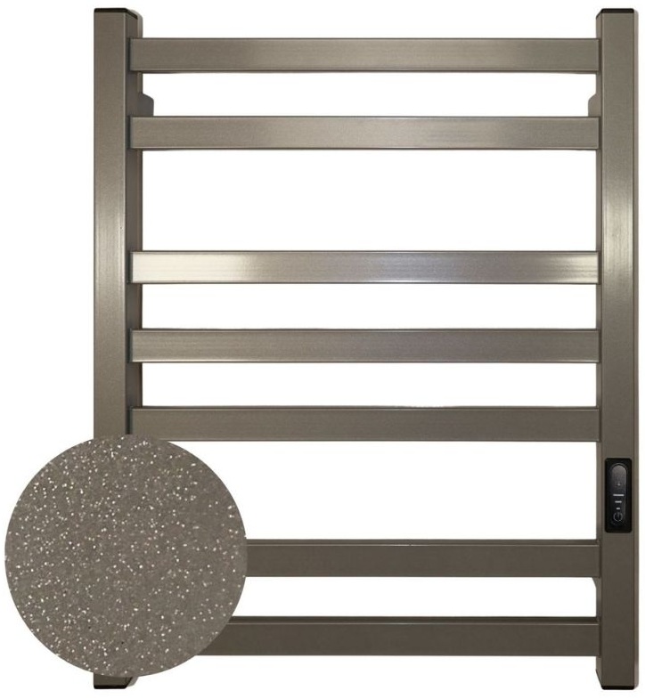 Рушникосушка Carino Ricardo 590x490 Metallic gray (R5949FGG) ціна 4394 грн - фотографія 2