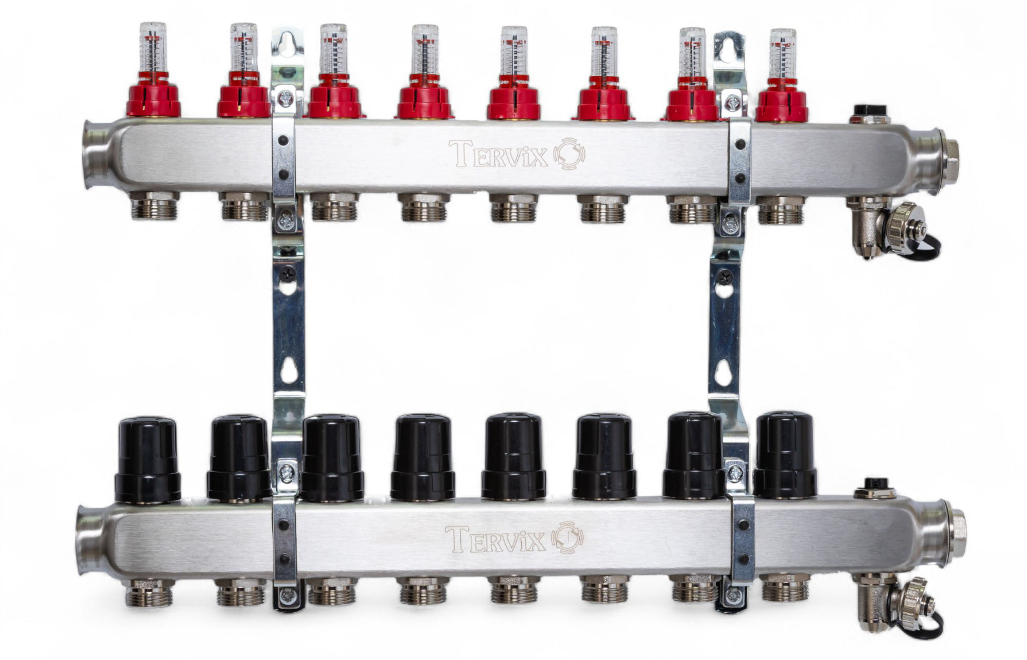Колектор з вбудованим змішувальним вузлом Tervix на 8 контурів із клапаном TMV (522108) ціна 25181 грн - фотографія 2