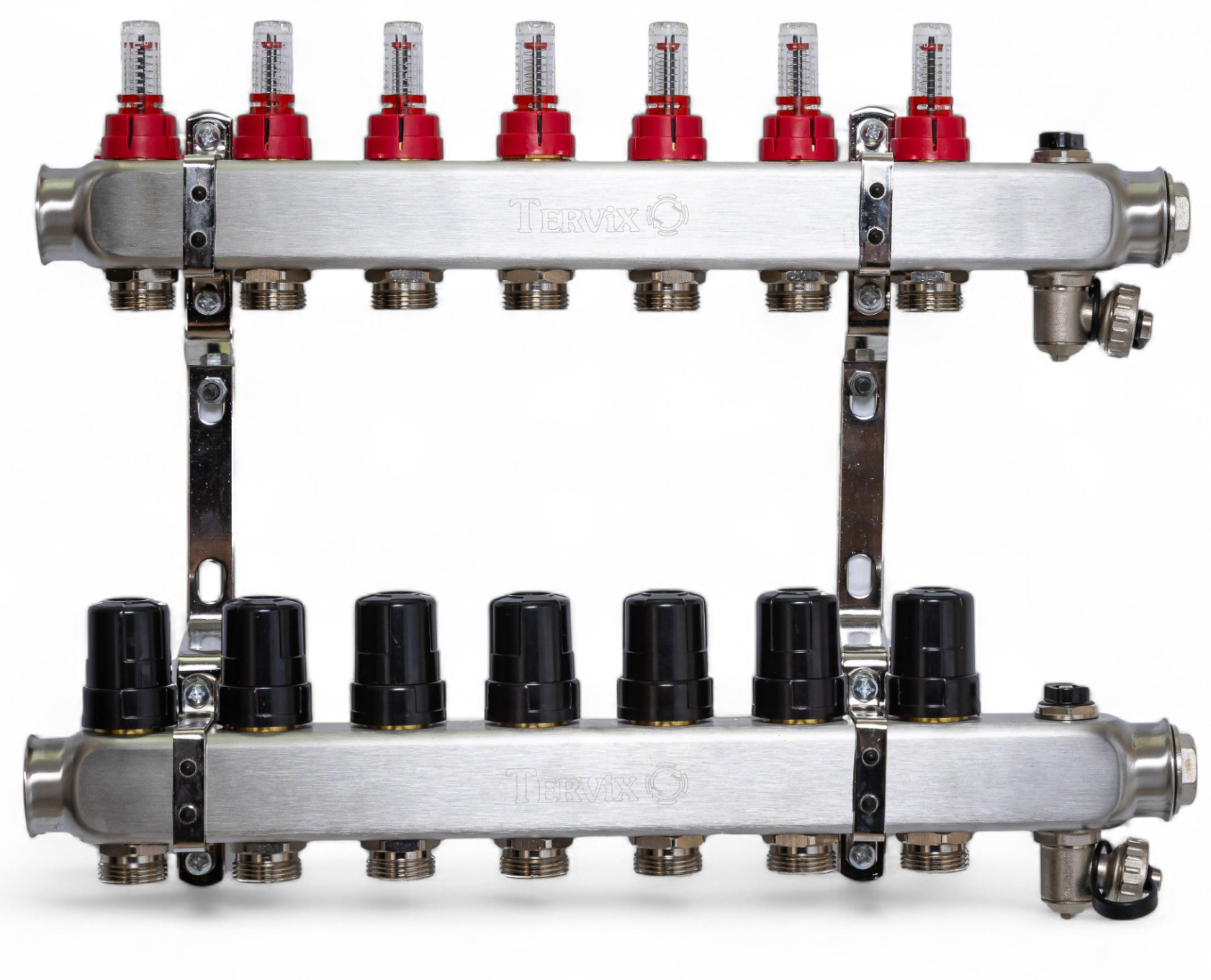 Колектор з вбудованим змішувальним вузлом Tervix на 6 контурів із клапаном TMV (522106) ціна 21156 грн - фотографія 2