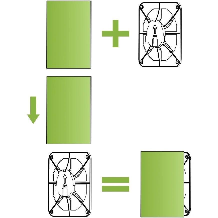Решітка вентиляційна AirRoxy drim 150x150 graphite (02-380) ціна 351 грн - фотографія 2