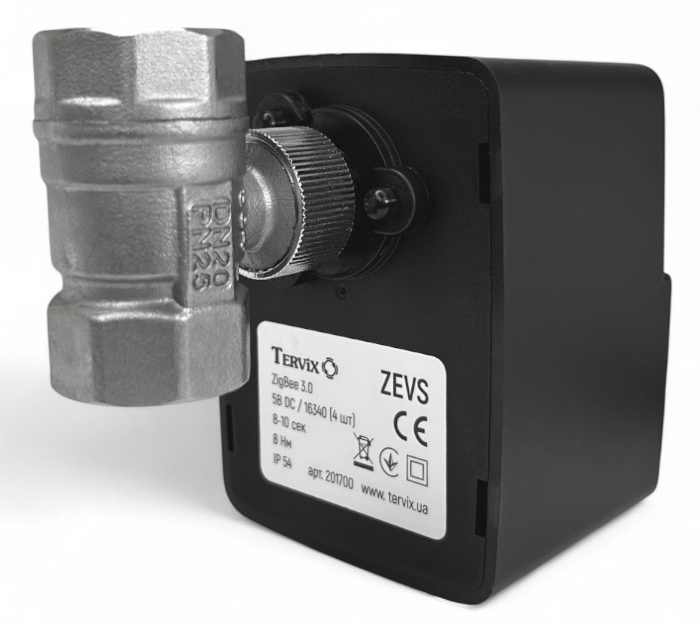 2-х ходовий кульовий клапан з електроприводом Tervix Pro Line ZigBee ZEVS 3/4" DN20 (201760) відгуки - зображення 5