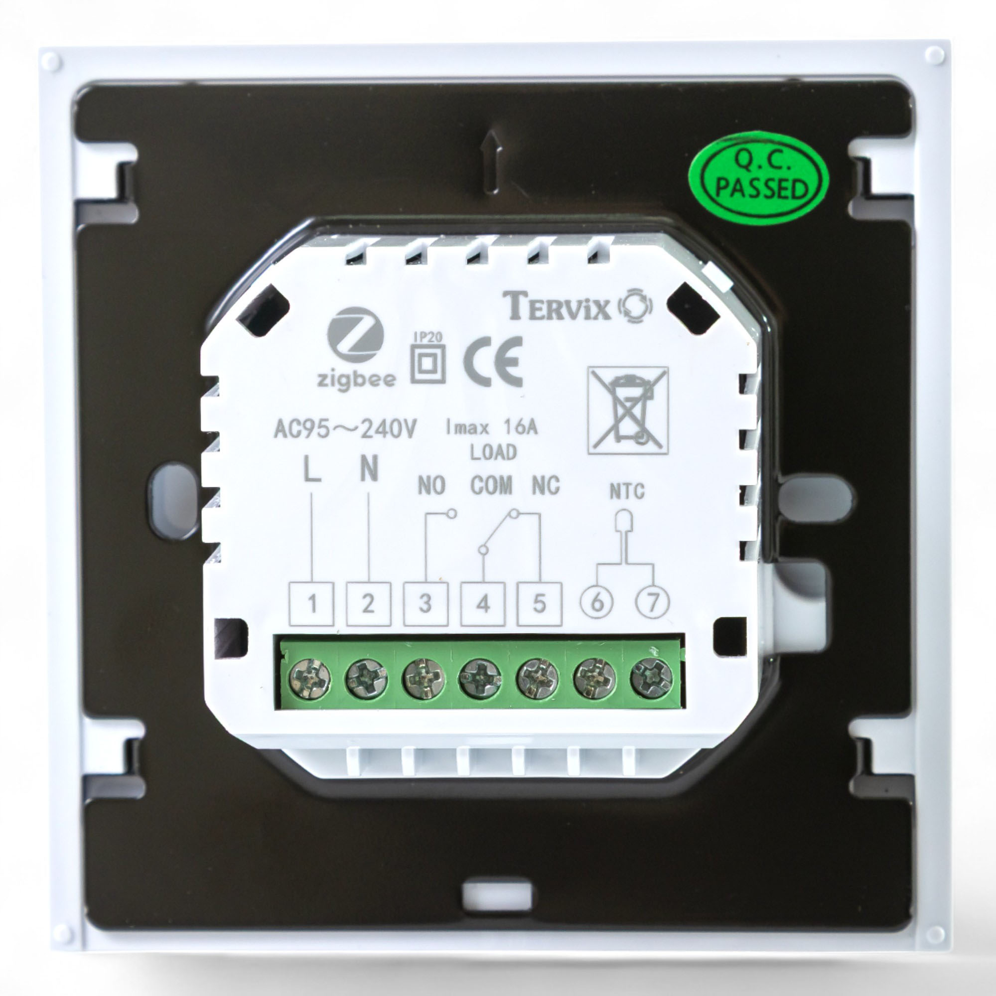 Комплект бездротового управління опаленням Tervix ZigBee: термостат вбудов. + реле (сухий контакт) + Zigbee контролер (496162) огляд - фото 8