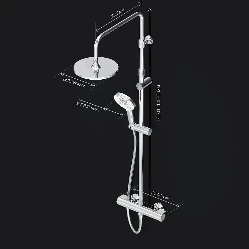 Душевая система AM.PM X-Joy F0785A400 отзывы - изображения 5