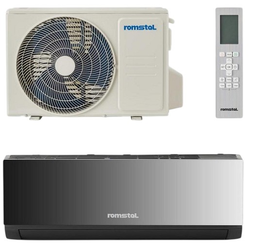 Кондиціонер спліт-система Romstal Ecovent 500 12 Wi-Fi Black (81AC0234)