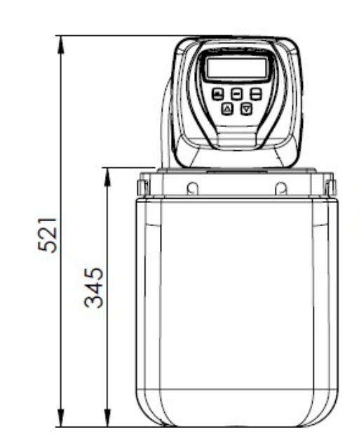 Ecosoft Core 110 CI (FU1013CABCIMVCR) Габаритные размеры