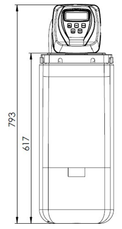 Ecosoft Core 250 CI (FU1024CABCIMVCR) Габаритные размеры