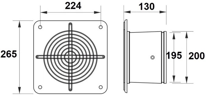 AirRoxy aRk 200 (01-301) Габаритні розміри