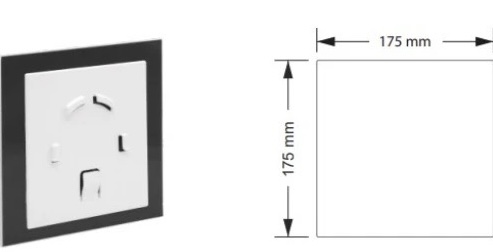 AirRoxy Black Gloss (01-181) Габаритные размеры