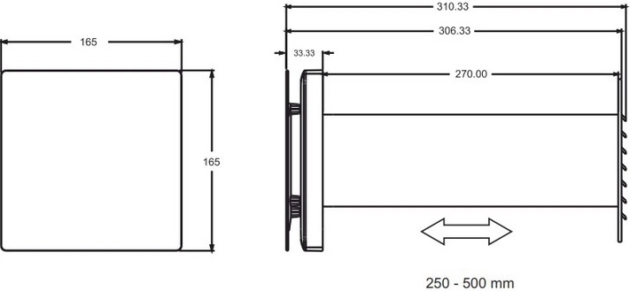 AirRoxy aRheat 100 (01-320) Габаритные размеры
