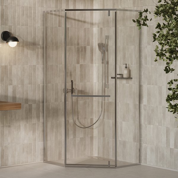 Душевая кабина Ravak X-Point Slim XPSHP3-100 Transparent, Полированный алюминий (X335A0C0FZ1)