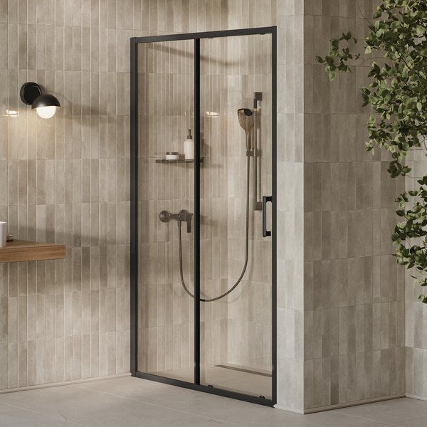 Душові двері Ravak X-Point Slim XPSDP2-110 Transparent, Чорний (X08VD030FZ1)