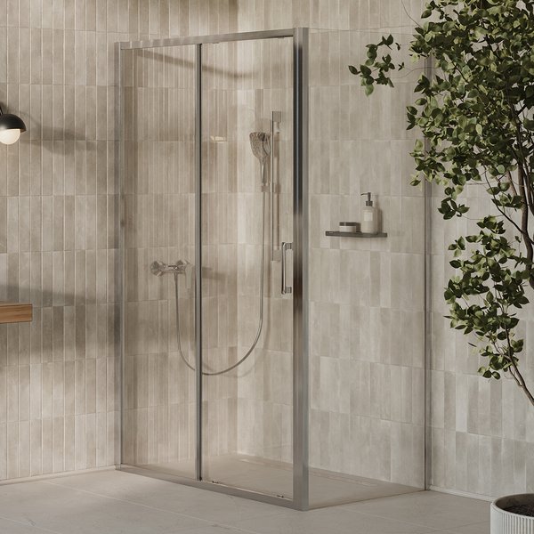 Нерухома бічна стінка Ravak X-Point Slim XPSPS-100 Transparent, Алюміній полірований (X90VA0C0FZ1)