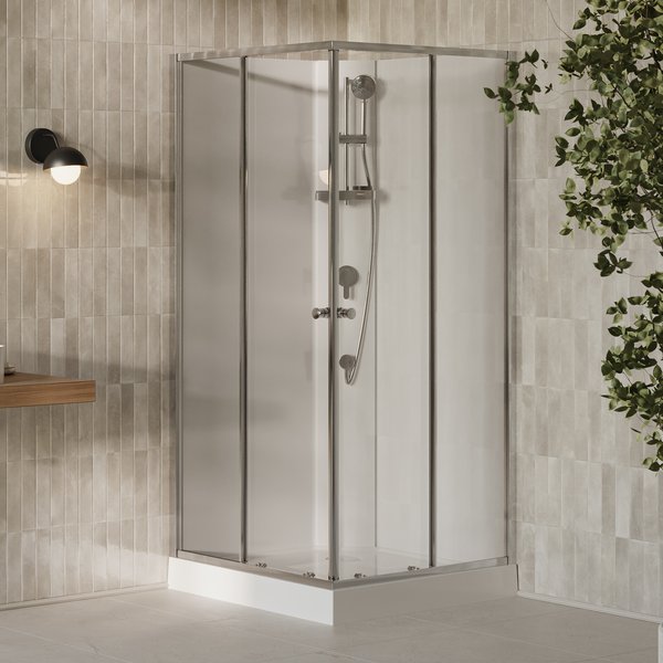 Душова кабіна Ravak X-Point Slim BOXSRV2-90 Transparent, Полірований алюміній (X82277311Z1F)