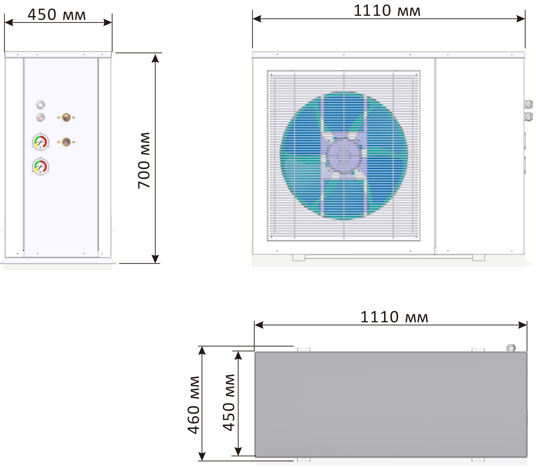 LogicPower LP INV-12 (23176) Габаритные размеры