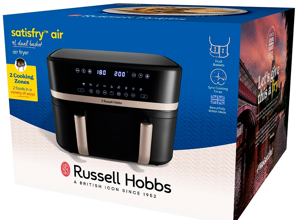Мультипечь Russell Hobbs SatisFry DualBaske 27680-56 обзор - фото 11