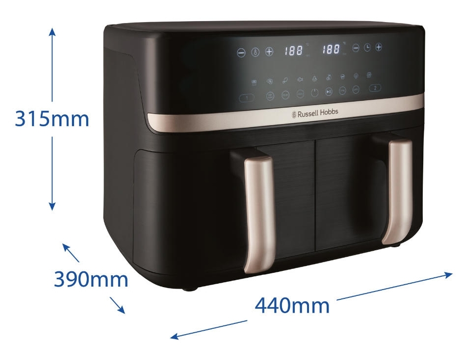 Russell Hobbs SatisFry DualBaske 27680-56 Габаритные размеры