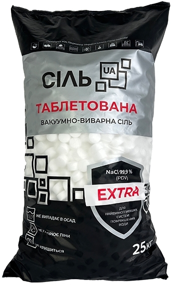 Сіль UA Extra (мешок 25 кг) Т25Е