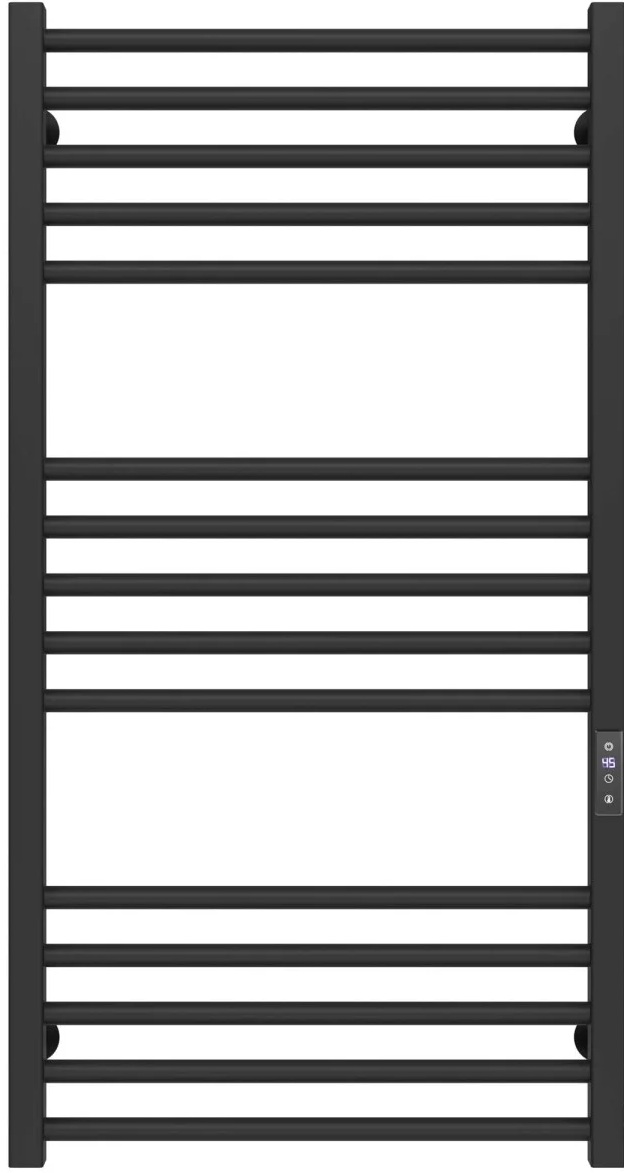 Полотенцесушитель Deffi Lima П15 500x1000, черный, JD04, универсальное подключение (A.LI.100.50.15.E.B.U.2)