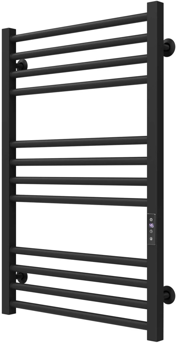 Полотенцесушитель Deffi Lima П12 500x800, черный, JD04, универсальное подключение (A.LI.80.50.12.E.B.U.2) цена 11900 грн - фотография 2