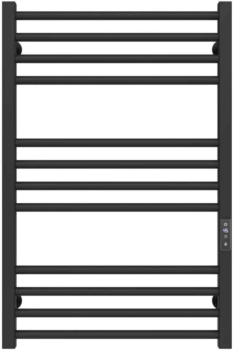 Полотенцесушитель Deffi Lima П12 500x800, черный, JD04, универсальное подключение (A.LI.80.50.12.E.B.U.2)