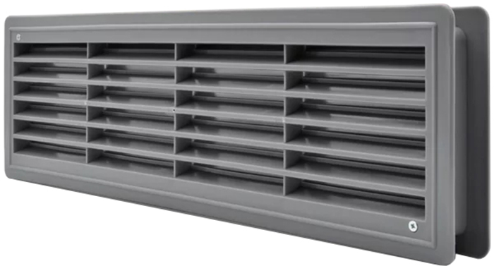 Решетка вентиляционная AirRoxy 430х115 gray (02-126) Уценка